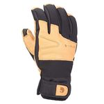 Carhartt Men's Winter Dex Cow Grain Leather Trim Glove, Black/Brown, X-Large