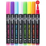 STATIONERY ISLAND Chalk Pens for blackboard, Liquid Chalk Markers for Chalkboard and Glass, Wipeable Chalk pens for Window Drawing,8 Colours