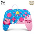 PowerA Enhanced Wired Gaming Controller for Nintendo Switch or Nintendo Switch OLED, Kirby, Pink/Blue (Officially Licensed)