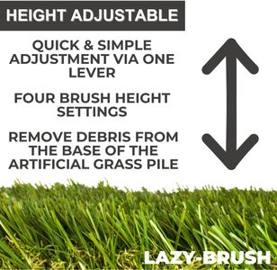 LAZY-BRUSH 1500W Artificial Grass Cleaner – Powerful Electric Brush