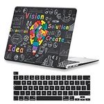 KEROM Compatible with MacBook Pro 13 inch Case 2022-2016 Release M2/M1 A2338 A2289 A2251 A2159 A1989 A1706, Plastic Hard Shell Case & Keyboard Cover for Mac Pro 13 inch with Touch Bar, Light Bulb