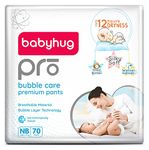 babyhug Pro Bubble Care Premium Pant Style Diaper New Born (Nb), Unisex - Size - 70 Pieces