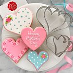 Heart Cookie Cutters 4-Pc Set Made in USA by Ann Clark, 2.75", 3.25", 3.75", 4"