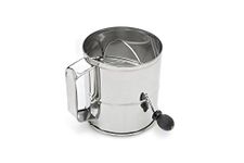 Fox Run Stainless Steel Flour Sifter, 8 Cup Capacity