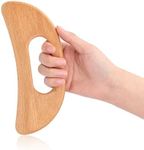 Body Gua Sha Tool Wooden Lymphatic Drainage Massager Gua Sha Massage Tool Muscle Scraping Massage Tool Wood Gua Sha Board with Hand Grip SPA Tool Body Sculpting Anti Cellulite Tool for Man and Women