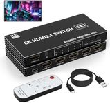 8K HDMI Switch 5 in 1 Out, 5 Port H