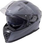 Shox Eclipse Solid Motorcycle Helmet L Gloss Slate Grey