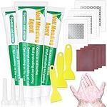 Drywall Repair Kit Spackle, 21PCS Wall Mending Agent with Drywall Patch, Quick Dry Wall Repair Putty Paste, Sandpaper Scraper Gloves to Repair/Fill Home Wall Holes Nail Holes Wood Scratch Plaster Dent