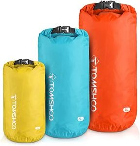 Waterproof Dry Sacks Pack of 3 Lightweight Waterproof Storage Dry Bags for Outdoor Camping Boating Hiking Rafting