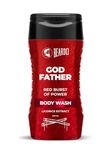 Beardo Godfather Body Wash for Men, 200ml | Powerful and Energising Bodywash for Men | Luxurious Lather and Refreshing Shower Gel | Goodness of Licorice Extract for Long Lasting Fragrance