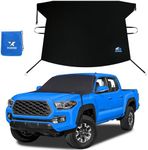 EzyShade Car Windshield Cover for Ice and Snow. Windshield Snow Cover for Car SUV Truck. Frost Shield Windshield Cover, Car Snow Cover, Automotive Winter Car Accessories. See Size-Chart - Max (L) Size
