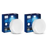 PHILIPS Full Glow Motion Sensor 15-watt Round LED Surface Downlighter | Full Glow Sensor Surface Downlight for Ceiling | LED Sensor Ceiling Light for Home & Hall | Cool Day Light,Pack of 2