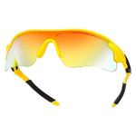 ZORATO Sports Sun glasses for Men UV Protection Shades Mercury Glasses Cycling Running Driving Golf Fishing Mountaineering (Yellow Black)