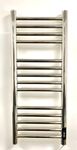 Manissa Siena 300 x 720mm Electric Stainless Steel Towel Rail With Timer Mirror Polished Finish energy efficient