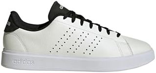 adidas Men's Advantage 2.0 Sneaker, Off White/Black/Black, 9