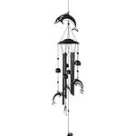 VP Home 35" H Dolphins Wind Chimes for Outside Unique Dolphins Windchimes Outdoor Decoration Garden Decor This Beach Theme Wind Chimes are Best Gift for Women, Mom, Grandma, Unisex