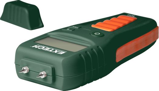 Extech MO55 Pin/Pinless Moisture Meter – Green, Dual Sensor