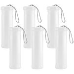 FUNSUEI 6 PCS Extendable Plastic Paint Brush Case, Watercolor Brush Storage Case, Paint Brush Holder Tube, Long Paintbrush Holder Organizer for Drawing Tools and Makeup Brushes, 8.5-14.96 Inches Long