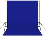 Backdrop Express Royal Blue Fabric Photography Backdrop - 8ft(w) x 8ft(h) - Wrinkle-Resistant, Studio Background