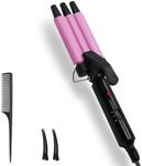 Newest Mini Hair Crimper 2 Adjustable Temperature, janelove 1/2 Inch Beach Waves Curling Iron, Hair Waver for Short & Medium Hair, Home and Travel Friendly Crimper Hair Tool, Dual Voltage