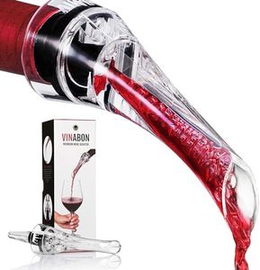 Wine Aerator - Luxury 2018 Aerator Wine Pourer - Wine Aerator Pourer - Wine Pourer - Wine Spout - Red White in Bottle Wine Aerator Kit - Slow Mini Wine Decanter Diffuser Aerator - eBook Wine Guide