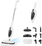 Secura Steam Mop 10-in-1 Convenient Detachable Steam Cleaner, White Multifunctional Cleaning Machine Floor Steamer with 3 Microfiber Mop Pads