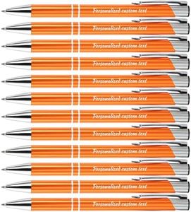 KOLOWKO Personalized ballpoint pen with name or greeting, customized pen, 0.5mm black ink, suitable for men women office school business promotion wedding ballpoint pen gift
