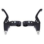 Keenso 1 Pair Bicycle Brake Handle, Aluminium Alloy Mountain Bike Bicycle Cycling Brake Level Handles Bicycle Brake Levers Hand Brakes for Bicycles Bike(Black)bmx brake lever