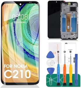 for Nokia C210 Replacement Screen for Nokia C210 LCD Digitizer Repair Kits for Nokia TA-1548 Touch Screen Display Assembly Replacement with Frame 6.3"