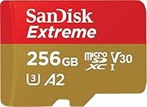 SanDisk 256GB Extreme microSDXC card + SD adapter + RescuePRO Deluxe, up to 190MB/s, with A2 App Performance, UHS-I, Class 10, U3, V30, Black