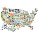 RV State Sticker Travel Map of The 