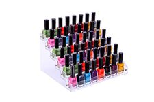 Jansburg Nail Polish Organizer 6 Layer Ink Rack Holder Table Stand Acrylic Polish Holder Clear Paint Bottles Holder Essential Oil Storage Display Stand on the Table or Desk