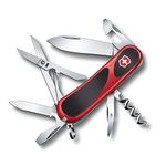 Victorinox Swiss Army Multi-Tool, EvoGrip 14 Pocket Knife, Red/Black