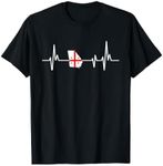 Heartbeat Design Georgian Flag Georgia T-Shirt