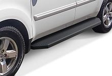 APS iBoard Black Running Boards Style Compatible with Honda Pilot 2009-2015 & Acura MDX 2009-2013 (Side Steps) 6in Wide Aluminum