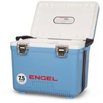 Engel UC7 7.5qt Leak-Proof, Air Tight, Drybox Cooler and Small Hard Shell Lunchbox for Men and Women in Arctic Blue