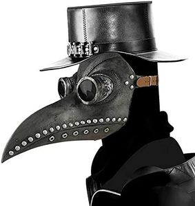 XCMJTM Carnaval/Halloween Mask MáScara de MéDico de La Plaga Para MáScara de Disfraz Steampunk nariz larga,GóTico Cosplay para Mardi Gras Fiesta de MáScaras Navidad