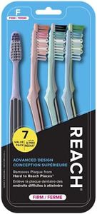 Reach Advanced Design Toothbrush, Firm Bristles, 7 Count Value Pack