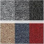 Triclicks 20 x Carpet Tiles 5 SQM Heavy Duty Home Commercial Retail Office Shop Premium Flooring Rugs Floor Tile Hardwearing Anti-Slip Floor Covering, 50 x 50cm Each (Dark Grey)