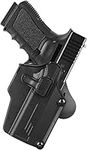 Universal OWB Holster Adjustable Retention Compatible for Glock 17, 19, 21, 42, 43|Sig|CZ|Ruger|Smith & Wesson|1911|Taurus|Springfield Armory|Beretta - Right Hand