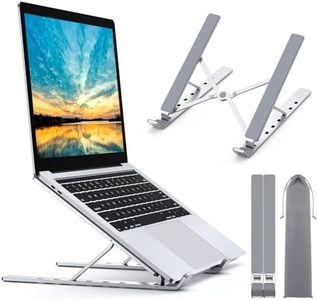 Babacom Supporto PC Portatile, 6-Levels Regolabile Raffreddamento Supporto Laptop, Alluminio Ventilato Porta PC, Leggero Notebook Riser Compatibile con MacBook PRO Air, Altri 10-15,6” Laptop