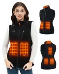 Telguua Fleece Heated Vest for Women with Battery Pack Included, Women's Heated Fleece Vest Rechargeable Heating Vest