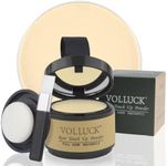 VOLLUCK Root Touch Up Hair Powder Root Cover Up Hairline Shadow Powder Stick, Root Touch Up for Thinning Hair for Women and Men, Bald Spots, Eyebrows, Beard Line, Light-Blonde