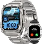 KOSPET Tank M4 Special Edition Smart Watch for Men, 1.96" AMOLED Rugged Watch, GPS & Offline Maps, 10ATM Waterproof Freediving, 50-Day Battery, Bluetooth Calls, Heart Rate for Android iOS (2 Bands)