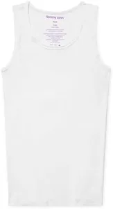 Tommy John Men's Cool Cotton 2.0 Tank Top - 1 Pack - Stay Tuck Design - Soft Comfortable Undershirt Tee (White, X-Large)