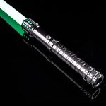 YDD GENIUS Lightsaber with 12 RGB Colors and 4 Sound Fonts, FX Metal Hilt Light Saber for Real Heavy Dueling, Kids &Adults Birthday, Xmas Gift(104cm）