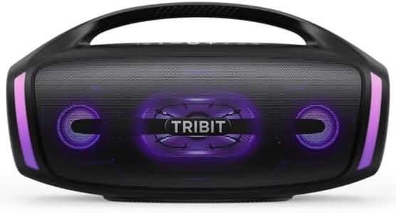 TRIBIT StormBox Blast 2 Bluetooth Speaker, 200W Portable Speaker with Subwoofer,XBass,LED Lights,Bluetooth 5.4,IP67,Custom EQ,30H Playtime,Karaoke Function-Perfect for Outdoor Party/Garden/Beach