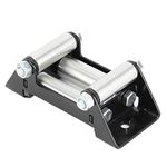 Winch Cable Roller Fairlead Side by Side Winch Cable Roller Fairlead Duty 125mm/5in Hole Diatance Universal Iron 6.3x2.8x2.4in