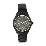 Titan Quartz Analog with Day and Date Black Dial Stainless Steel Strap Watch for Women-NS2570NM01