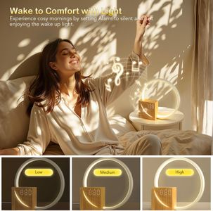 blonbar Bedside Wake-Up Lamp – Sunrise Alarm, Touch Control